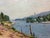 1970s Oil Painting Rest by the River Leonid Konstantinovich Kudryavtsev For Sale - Image 6 of 9