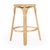 Beige Tobias 24 in. Seat Height Round Rattan Backless Counter Stool, Natural/ Natural Rattan Frame For Sale - Image 8 of 11