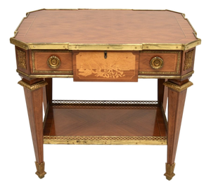Antique French Inlaid Occasional Side Table, 1920s