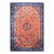 Lovely Salmon and Blue Color With Flower Design Vintage Chinese Peking Rug For Sale