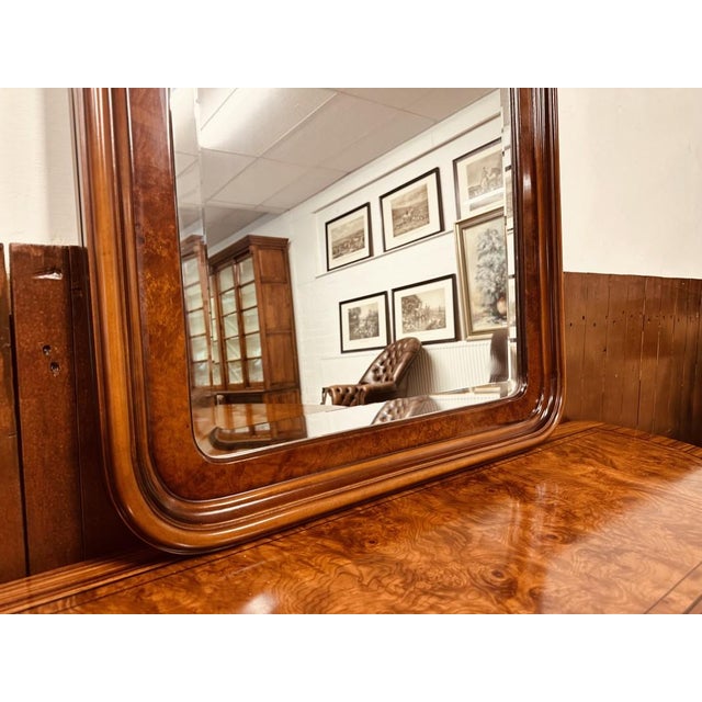 Antique Italian Burl Mirror For Sale - Image 5 of 9