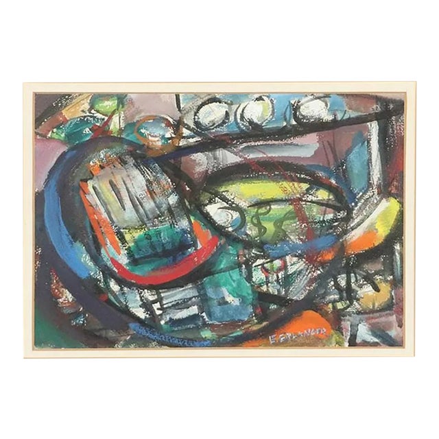 Elizabeth Erlonger Modernist Abstract Composition For Sale