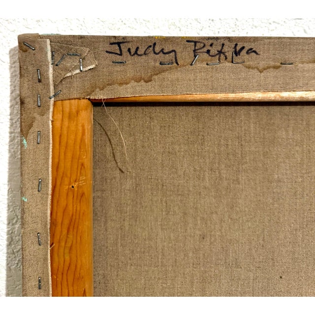 Textile Judy Rifka, Judy Rifka Abstract Expressionist Pop Art Portrait Oil Painting Brooke Alexander, 1982 For Sale - Image 7 of 18
