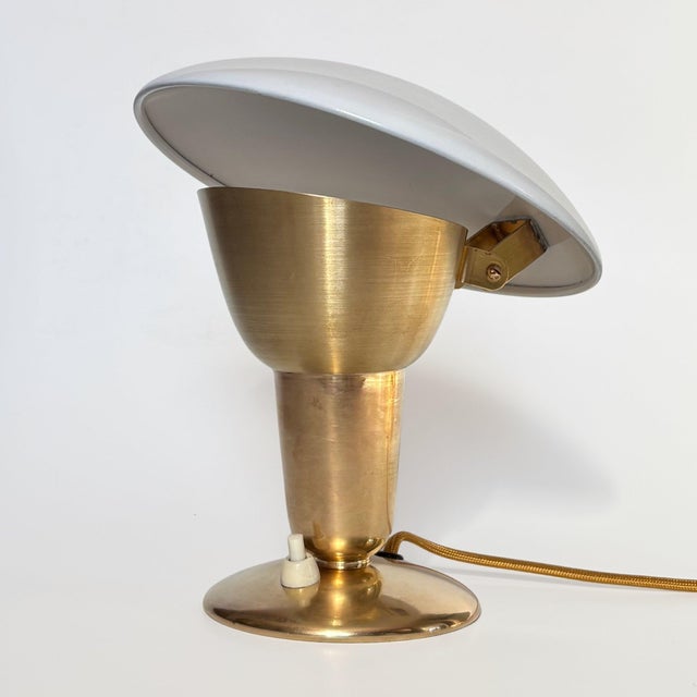 Modernist Model 31032 Table Lamp by Erik Tidstrand for Nordiska Kompaniet, Sweden, 1940s For Sale - Image 14 of 14