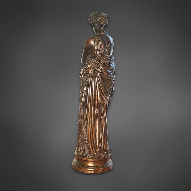 Jean-Baptiste Clesinger, Helen of Troy, Mid-1800s, Patinated Bronze For Sale - Image 11 of 14