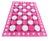 Handwoven Cotton Area Rug Vegetable Dyed Raspberry PInk and White Tile Patterned Gingham Dhurrie - 10'x14' For Sale - Image 9 of 10