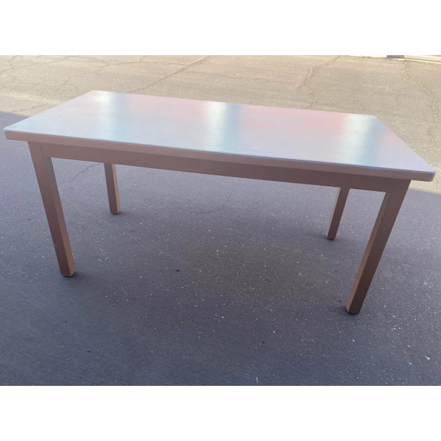 Vintage Mid Century Modern Holga Metal Table Desk For Sale - Image 10 of 13