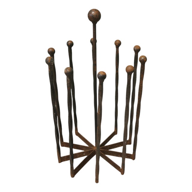 Circular 10-Boot Rack in Cast Iron, 1930 For Sale