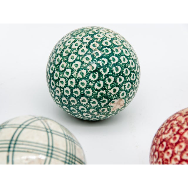 Late 19th Century Rug Balls - Set of 6 For Sale In New York - Image 6 of 13