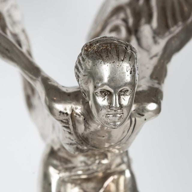 Metal 20th Century Rolls Royce Spirit of Ecstasy Statue For Sale - Image 7 of 18