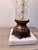 Hollywood Regency Vintage Hollywood Regency Diamond-Cut Crystal & Marble Column Table Lamp For Sale - Image 3 of 6