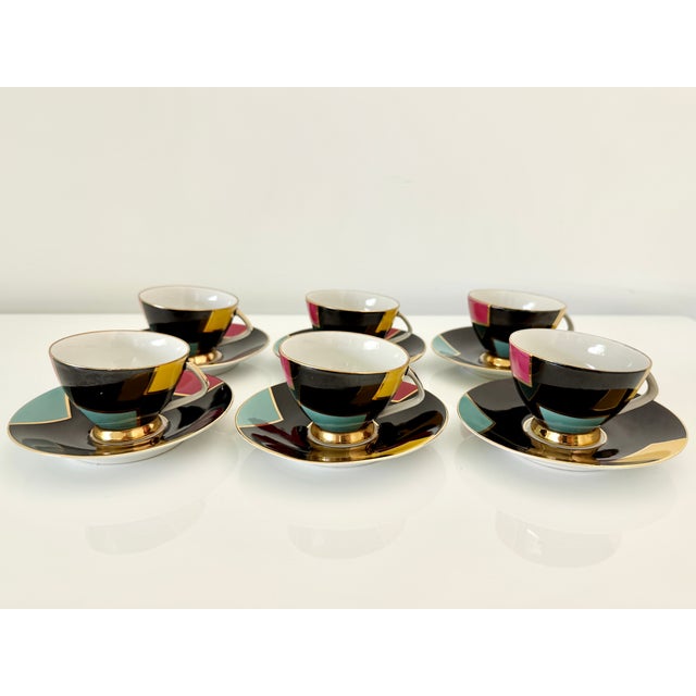 This is a rare, vintage Bremer & Schmidt (BES) coffee set from the 1960s. Mid-century modern style featuring a distinctive...