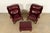 1980s Hancock & Moore Chippendale Wingback Leather Lounge Chairs With Ottoman For Sale - Image 5 of 15