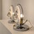 Mid-Century Modern 1970s Italian Mazzega Style Chrome and Murano Glass Table Lamps - Pair For Sale - Image 3 of 8