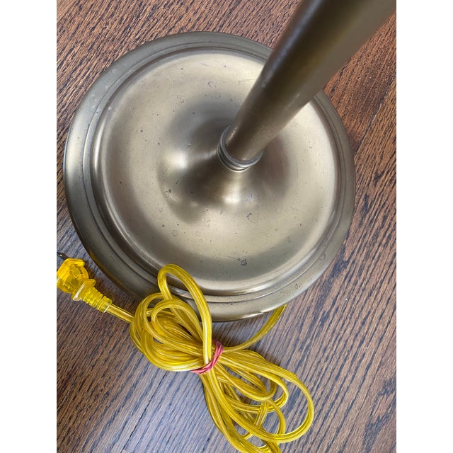 Visual Comfort Vintage Brass Floor Lamp For Sale - Image 4 of 5