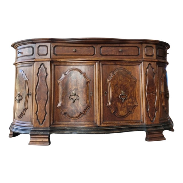 Italian Shaped Sideboard, 1950s For Sale