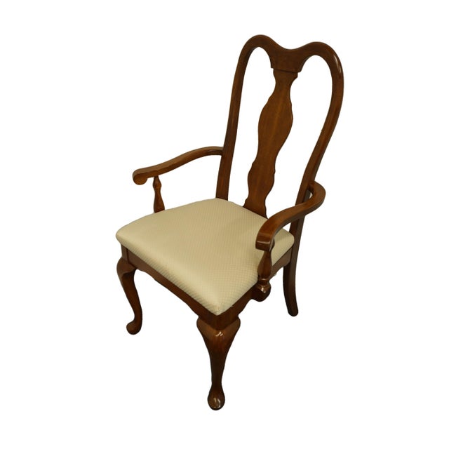 Dixie Furniture Solid Cherry Traditional Queen Anne Style Dining Arm Chair 292880 Chairish