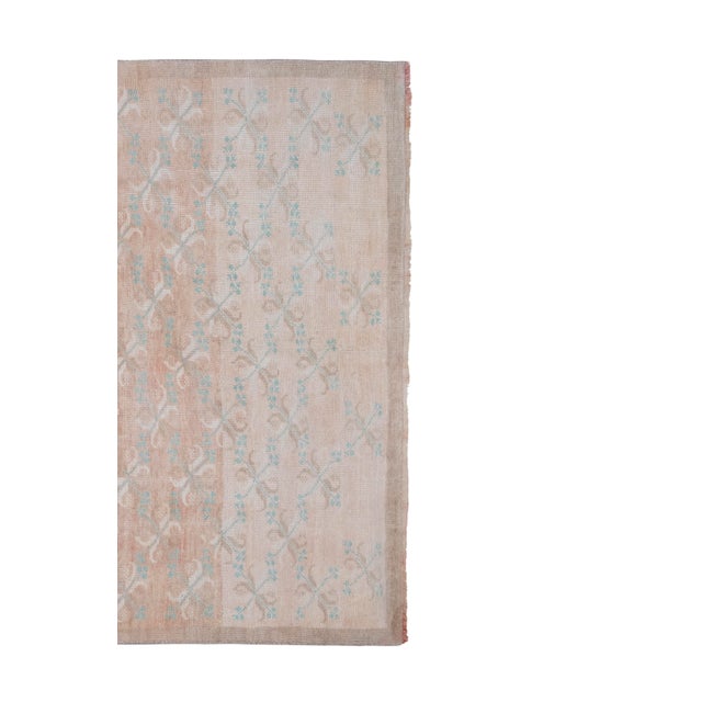 Vintage Faded Turkish Karapinar Rug 4'7'' X 7'1'' For Sale - Image 4 of 11