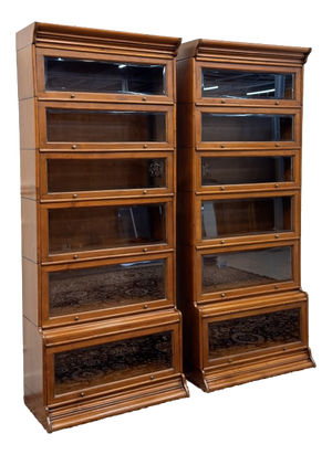 English Bookcases in the style of Globe Wernicke, Set of 2