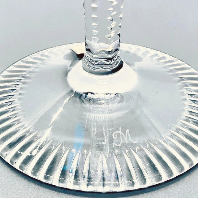 Cut-to-Clear Wine Glasses from Meissen, 1960s, Set of 2 For Sale - Image 11 of 15