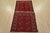 Turkmen Runner 3’3” X 9’6” Red Wool Vintage Tribal Hand-Knotted Oriental Rug For Sale - Image 11 of 12