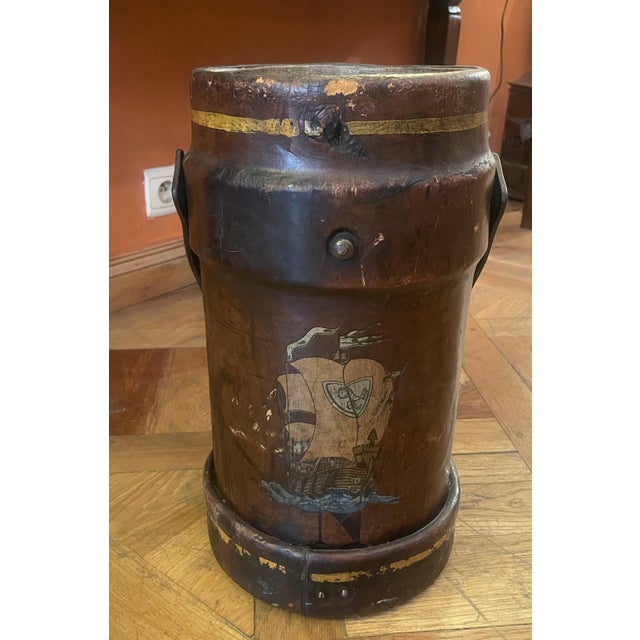 19th Century Leather Bucket, 1890s For Sale - Image 9 of 9