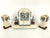 French Art Deco Marble & Onyx Mantel Clock, 1930s, Set of 3 For Sale - Image 16 of 18