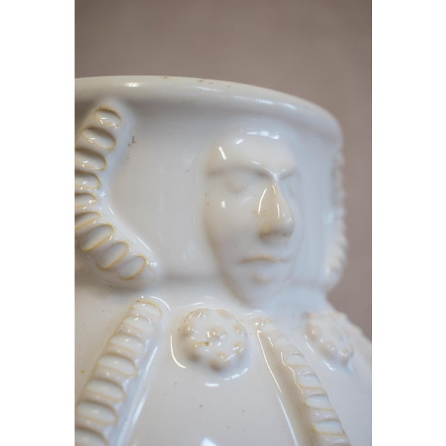 Ceramic Vintage French Ceramic Pitcher with Mask by Emile Tessier 1950s For Sale - Image 7 of 9