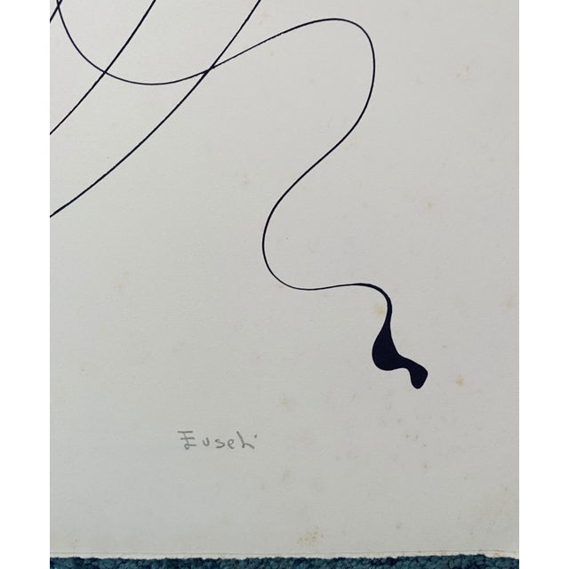 Printmaking Materials Renzo Eusebi, Italian Artist Abstract Lithograph For Sale - Image 7 of 9
