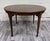 Late 20th Century Vintage Drexel Passage Mahogany Sunburst Veneer Round Extension Dining Table For Sale - Image 5 of 12