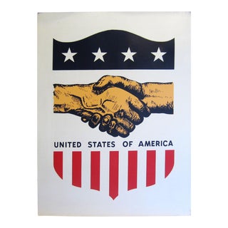 United States of America Patriotic Advertising Sign For Sale