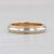 2010s Tiffany & Co Wedding Band 18k Gold Platinum Ring 2-Toned Stackable Size 5 W/ Box For Sale - Image 5 of 6