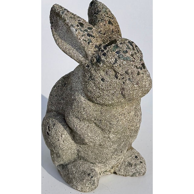 This delightful reconstituted stone rabbit garden ornament captures the quiet charm of a classic garden figure, shown...