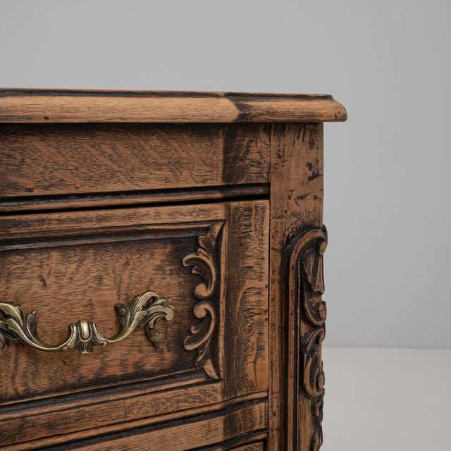 Brown 19th Century French Wooden Chest Of Drawers For Sale - Image 8 of 18