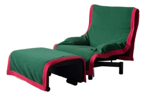 1980s Sinbad Chair + Ottoman by Vico Magistretti for Cassina