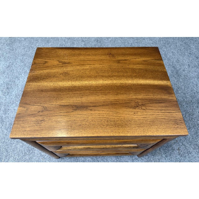 Mid 20th Century Mid-Century Oak Nightstand For Sale - Image 5 of 11