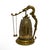 Asian Vintage Asian Temple Dragon Bronze Bell on Stand Hammer Pendulum Rare. For Sale - Image 3 of 11