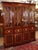 Brown 1990s Kindel Masterworks Winterthur Mahogany Inlaid Bookcase Cabinet Breakfront For Sale - Image 8 of 18