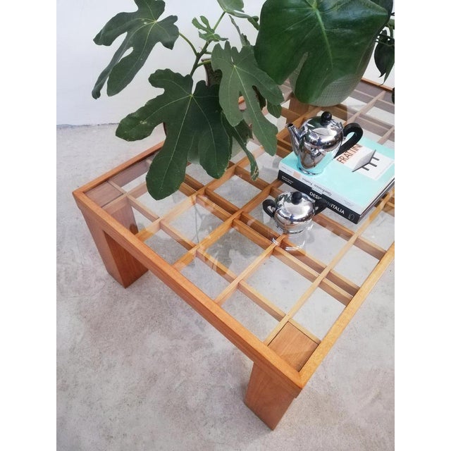 Mid-Century Italian Coffee Table in the style of Gianfranco Frattini, 1980s For Sale - Image 6 of 17