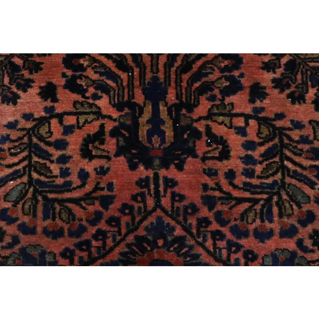 Antique Persian Sarouk Rug- 04'02 X 06'06 For Sale - Image 10 of 13