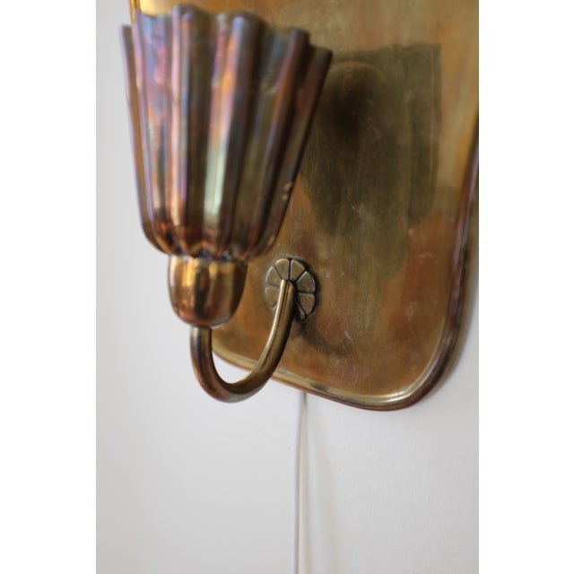 1940s 1940s Wall Scone by Lars Holmström For Sale - Image 5 of 10