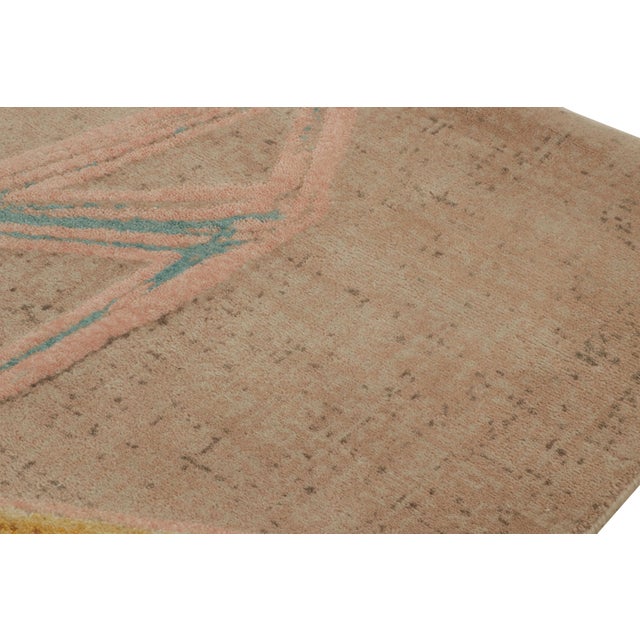 Rug & Kilim Rug & Kilim’s Mid-Century Modern Rug With Polychromatic Geometric Pattern For Sale - Image 4 of 7