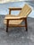 Italian Armchair with Woven Seat, 1960s For Sale - Image 4 of 8