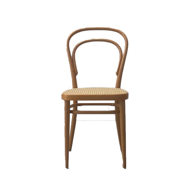 Bentwood Chair with Viennese Caning by Michael Thonet for Wohnbedarf, 1960s For Sale