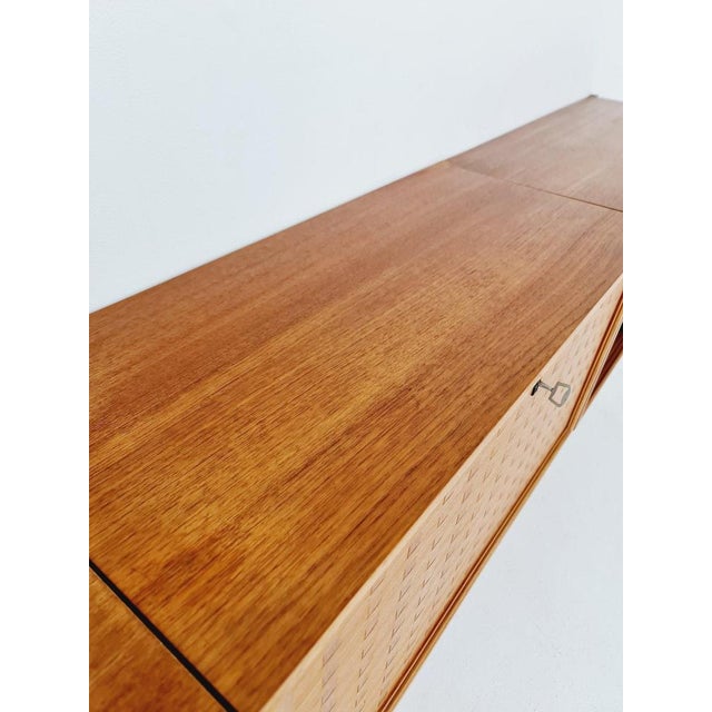 Brown Mid-Century Danish Teak Floating Sideboard by Poul Cadovius for Royal, 1960s For Sale - Image 8 of 12