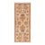 Shabby Chic Ziegler Tan/Rust Wool Runner Rug- 1'11'' X 5'3'' For Sale