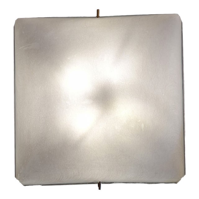 Large Mid-Century Modern Ceiling Lamp in Metal, 1960s For Sale