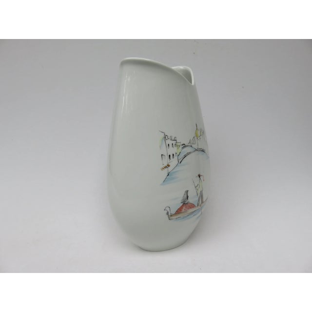 German Handpainted Vases from Hutschenreuther, 1950s, Set of 2 For Sale - Image 15 of 18