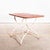 Vintage French Rectangular Metal Folding Dining Table, 1950s For Sale - Image 9 of 9