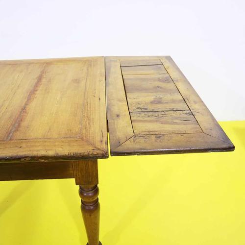Extendable Wooden Dining Table with Turned Legs For Sale - Image 9 of 11